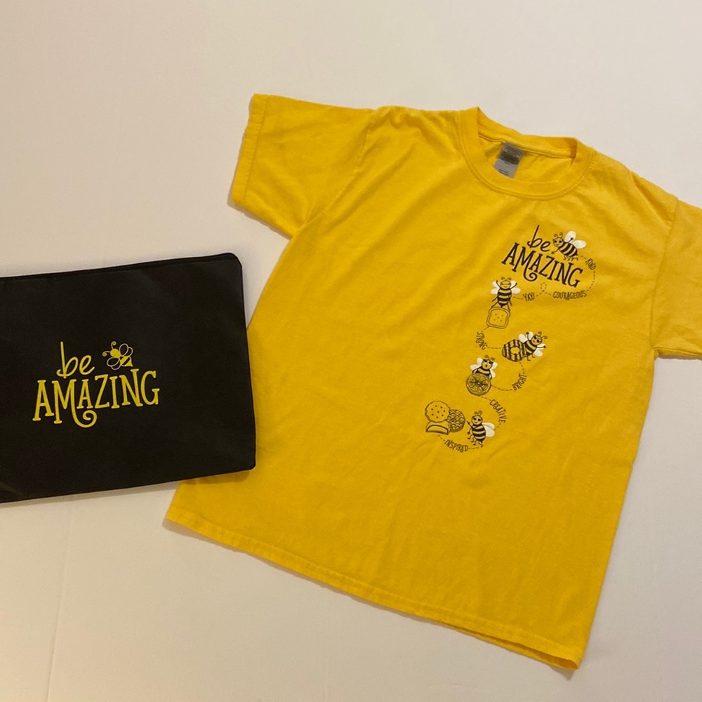 Girl Scout Bee “Be Amazing” T shirt Girls Size Medium